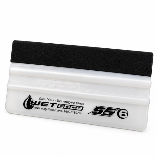 Image One Impact WetEdge 6" Sooper Squeegee – Soft Vinyl & Graphics Application Tool