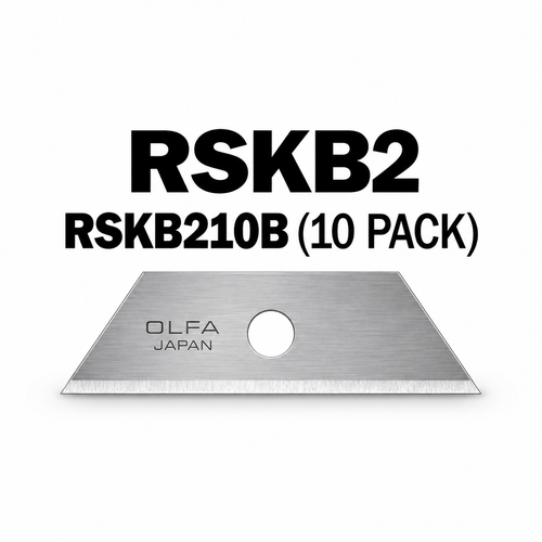 OLFA RSKB2/10B Solid Safety Cutter Replacement Blades – 10 Pack
