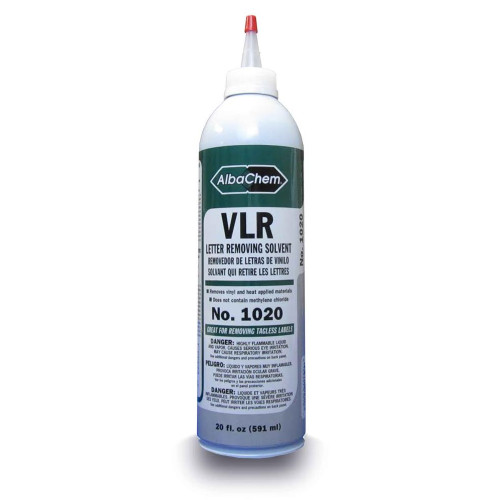 AlbaChem Vinyl Letter Removing Solvent 20 oz. Bottle, No. 1020 VLR