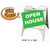 White A Frame Sandwich Board Sign  Holds Two 24"x 18" Sign Boards