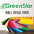 GreenStar 20 Color 12"x12" Sheets Indoor Vinyl Bundle - Matte Removable Wall Vinyl