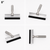 Alumalite Squeegee with Felt Edge, Aluminum Vinyl Application Squeegee