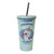 16oz Tapered Stainless Steel Rainbow Sparkle Straw Cup Sublimation Blank