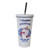 16oz Tapered Stainless Steel Rainbow Sparkle Straw Cup Sublimation Blank