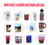 5-in-1 Mug Press, Standard Coffee Mug, Latte & Shot Glass Attachments