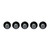 Summa Roller Ball Point Tip Black Pens for Drag Knife Head 5-Pack (395-430)