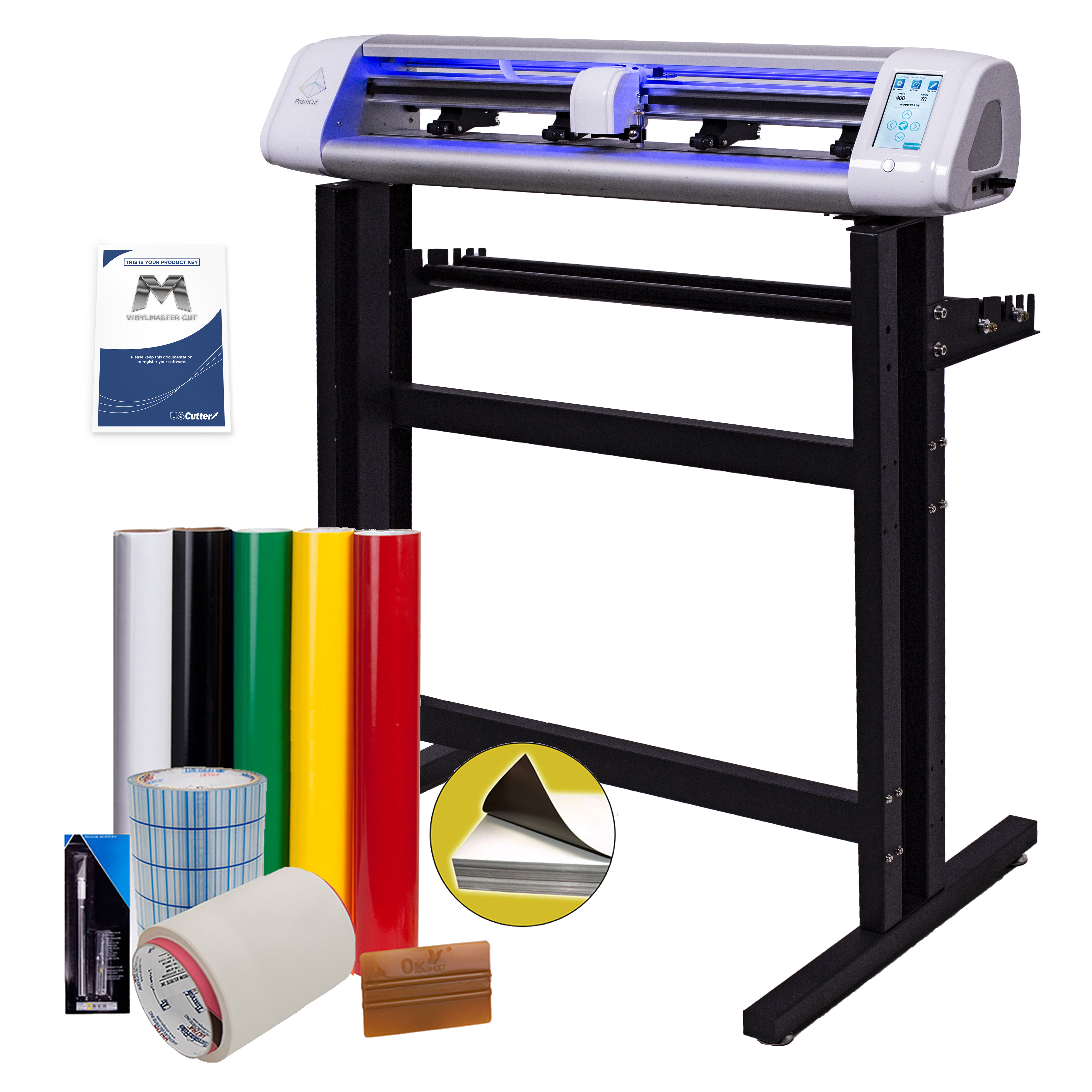 PrismCut P28 Vinyl Cutter Starter Kit w/ Stand, Cutting Software