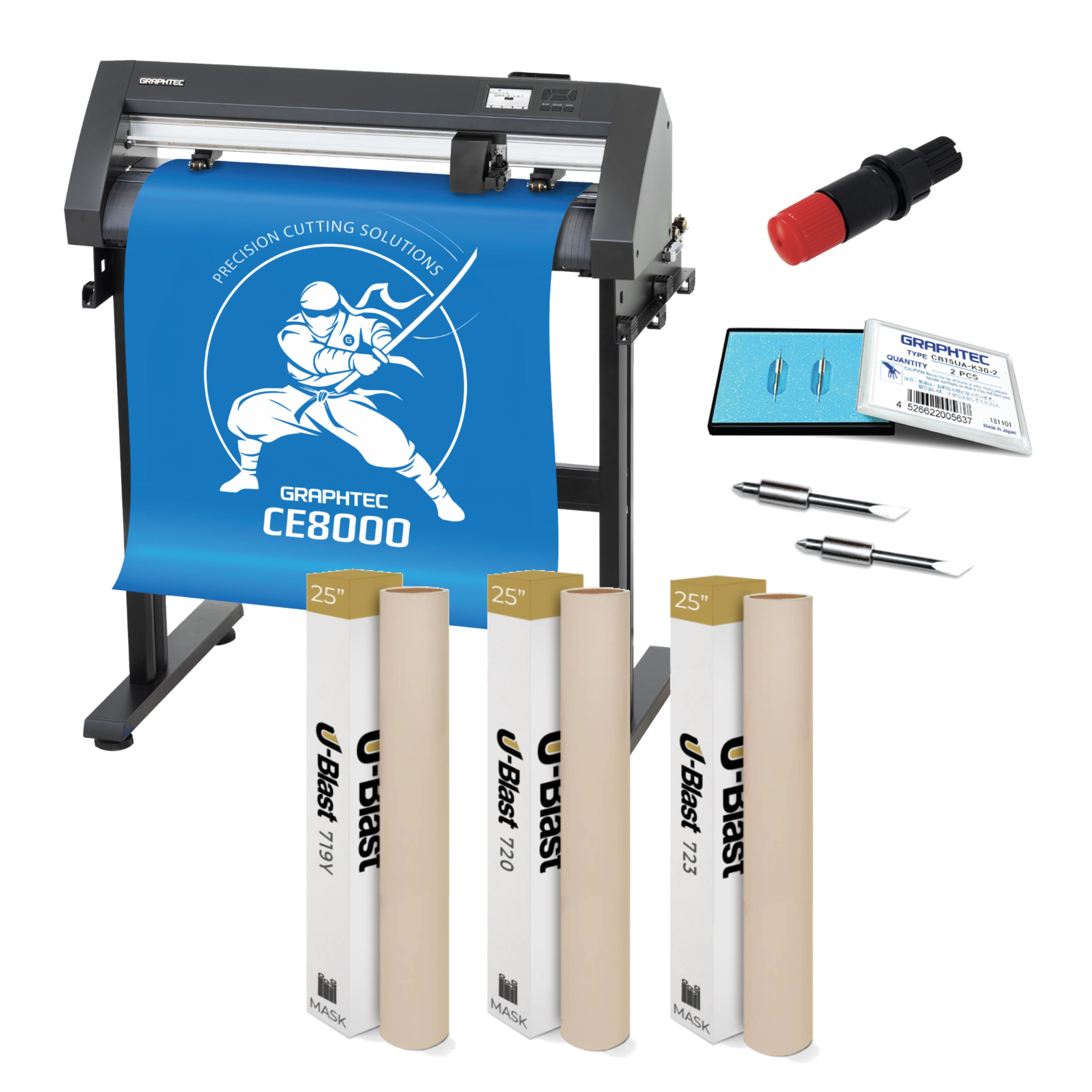 【未使用品】 GRAPHTEC PPA 28-SHF Graphtec CE8000 U-Blast Monument & Sandblast Stencil Cutting Pro