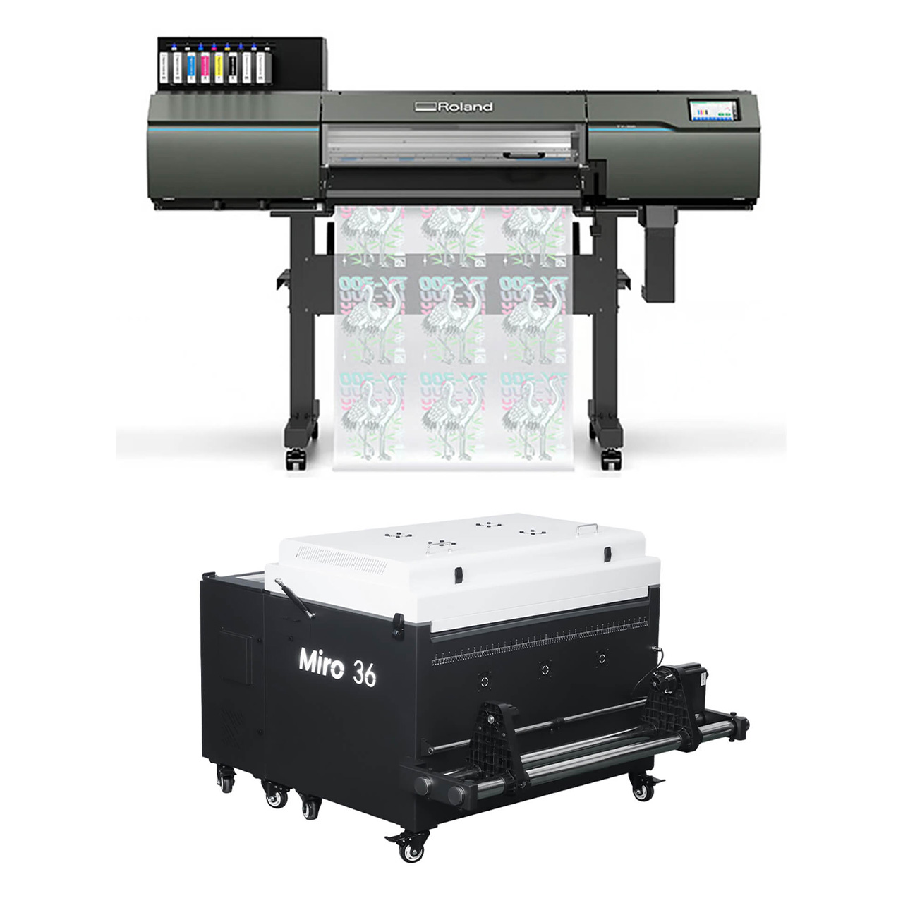 Roland TY-300i DTF Printer & Miro 36 Powder Shaker Dryer Bundle