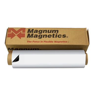 50' High x 2' Wide Digimag Magnetic Sheet with Gloss White Vinyl Cover Roll