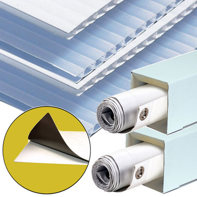 48 x 24 Corrugated Plastic Sheets - Short Flute White