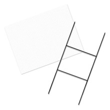 36 x 24 Corrugated Plastic Sheets - Short Flute White - USCutter