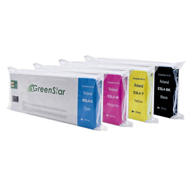 Greenstar 220ml Eco-Sol MAX 2 Compatible Inks for Roland BN-20A