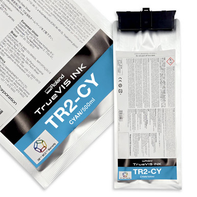 【未使用品】TrueVIS TRインク（シアン） 【500ml】 TR-CY　2 TrueVIS TR2インク（シアン） 【500ml】 TR2-CY | ローランド ディー