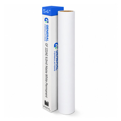General Formulations GF 222AE 6.0mil Matte White Permanent Air Egress ...