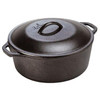 Lodge Logic Five Quart Cast Iron Dutch Oven With Loop Handles # L8DOL3 - 075536361505