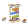 Melissa & Doug First Play Wooden Safari Zig-Zag Tower With 4 Rolling Pieces #30125 - 000772301251