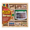 Melissa & Doug Wooden Stamp Set - Horses #2410 - 000772024105
