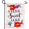 Evergreen Enterprises Linen Floral Home Sweet Home Decorative Garden Flag #14L8340 - 808412858826