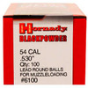Hornady 54 Cal .530 Lead Balls #6100 - 090255261004