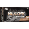 CCI Blazer Brass 10mm Auto 180 Gr FMJ Flat Nose Box of 50 #5221 - 604544656275