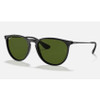 Ray-Ban Erica Classic Low Bridge Fit Gloss Black w/ Green G-15 #RB4171F-601/2P - 8053672501452