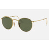 Ray-Ban Round Metal Polished Gold w/ Green G-15 #RB3447N-001 - 8053672878219