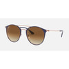 Ray-Ban RB3546 Polished Dark Blue w/ Light Brown Gradient #RB3546-917551 - 8056597081689