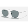Ray-Ban Frank Polished Silver w/ Light Blue Classic #RB3857-9198S2 - 8056597225007