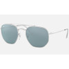 Ray-Ban Marshal Polished Silver w/ Blue Classic #RB3648-003/56 - 8056597210959