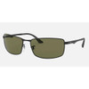 Ray-Ban 3498 Black w/ Green G-15 #RB3498-002/9A - 713132572146