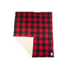 Woolly Dry Goods Woolly Check Sherpa-Backed Blanket #WBSB04 - 400003893553