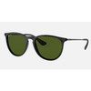 Ray-Ban Erika - Black w/ Green Classic G15 #RB4171 601/2P 54-18 - 8053672495942