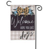 Evergreen Enterprises Dogs And Checks Burlap Garden Flag #14B10769 - 801946043676