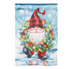 Evergreen Enterprises Gnome Christmas Wreath Garden Flag #14LU10560 - 801946009320