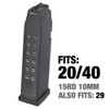 Glock 20 Magazine - 10mm 15rd #MF20015 - 764503200151