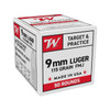 Winchester Target & Practice 9mm Luger 115 Grain FMJ #W9MM50 - 020892232594