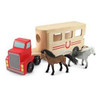 Melissa & Doug Horse Carrier Wooden Vehicles Play Set # 4097 - 000772040976