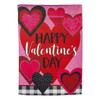 Evergreen Garden Flag Valentine's Patterned Hearts #14S10654 - 801946044147