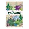 Evergreen Garden Flag Succulent Burlap #14B11917 - 801946256687 Evergreen Garden Flag Succulent Burlap #14B11917 - 801946256687