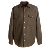 Woolly Shirtjac Mn Olive Herringbone #WHBSJ01R -