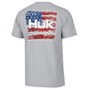 Huk Kc Fly Flag Tee Mn-Harbor Mist #H1000483-034 -