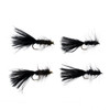 Cortland Streamer Wooly Bugger Black 4pack #CLC709362 - 043372709362