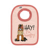 Lazy One Hay I'm Hungry Pink Infant Horse Bib #IB615A - 841654198497