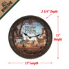 Re Clock 15" Deer Scene #1034 - 643323103401