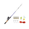 Zebco Ready Tackle Panfish 5'6" 2pc Medium Light Spincast Combo with Strike King Tackle #RTPFSC562ML.NS3 - 032784646280