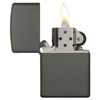 Zippo Lighter - Classic Green Matte  #221 - 041689113407