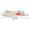 Case Cutlery Smooth Natural Bone Mini Trapper  #14021 - 021205140216