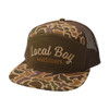 Local Boy Outfitters Simple Script 7 Panel Hat - Old School Camo  #L3000349 - 840445307971