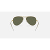 Ray-Ban Aviator Large Metal Sunglasses - Polished Arista Gold with G-15 Green Polarized  #0RB3025 001 - 805289090212